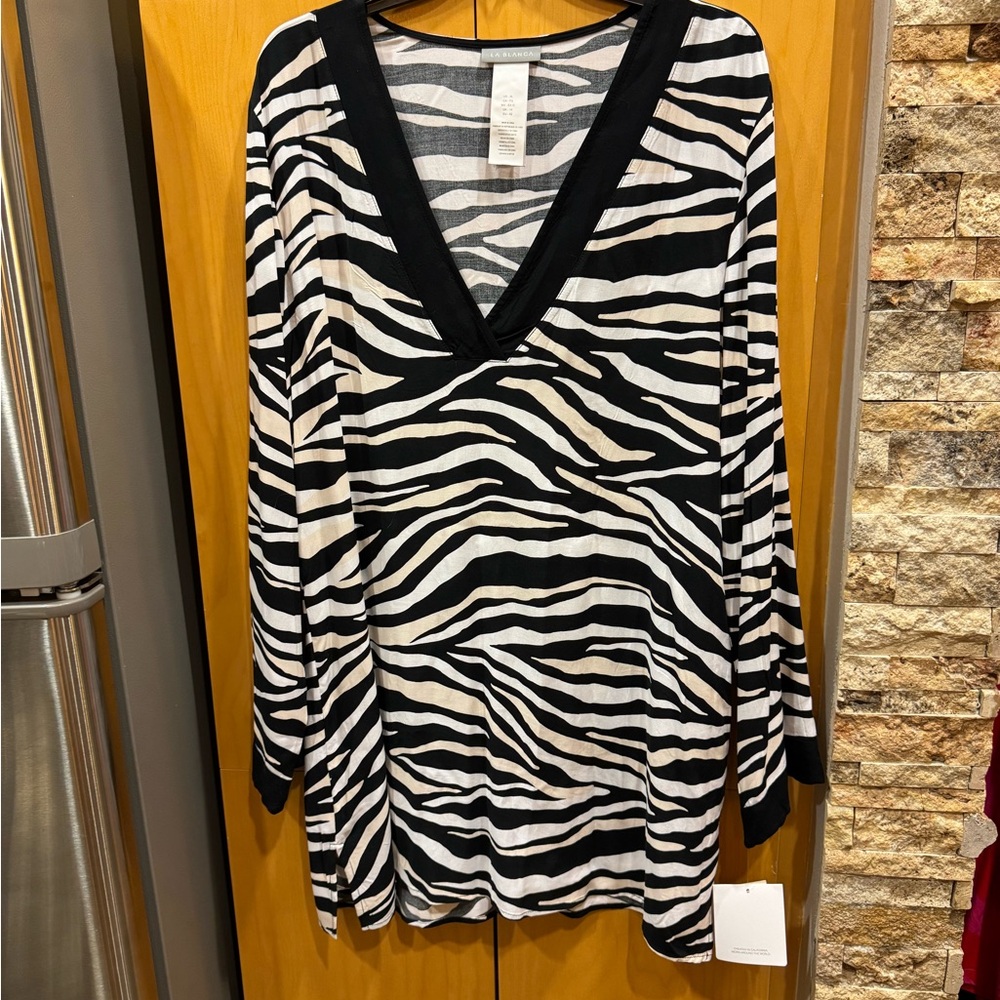 La Blanca Zebra Swim Cover Up - Picture 7 of 9